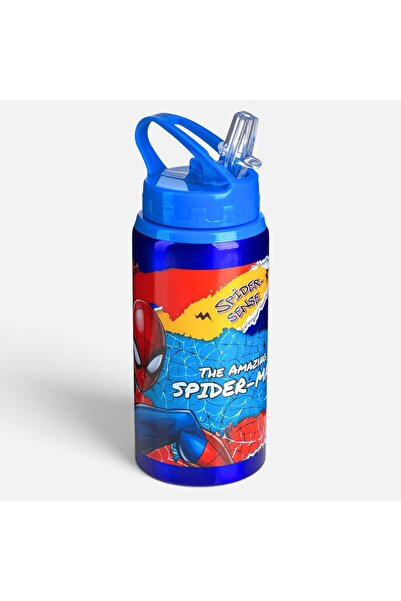 OEM Spiderman Blue Flip Top Aluminum Bottle for Kids 500ml