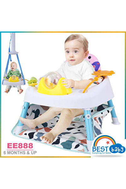 Best Baby كرسي لياقة بدنية للأطفال EE888 2 في 1 مع وظيفة القفز والتأرجح، مقعد...