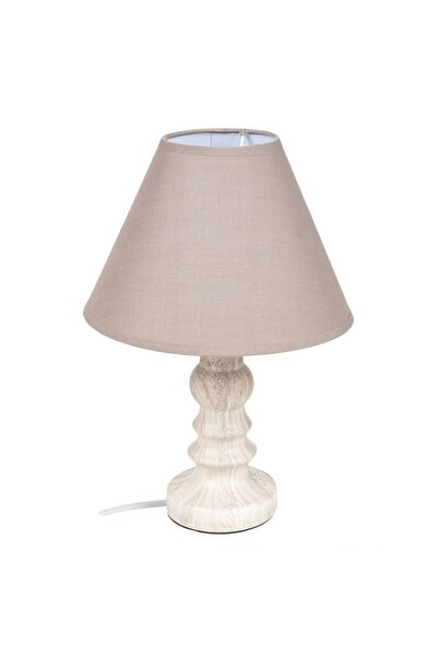 OEM Wood Look Floor Lamp Beige Shade