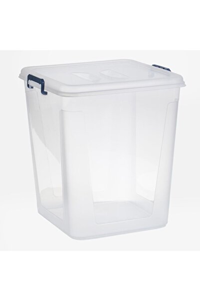 OEM Transparent Storage Box with Lid & Handles Petrol 30L