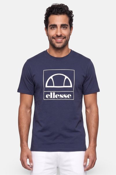 Ellesse Men Sportwear Fit Short Sleeve Training T-Shirt, Navy Blue