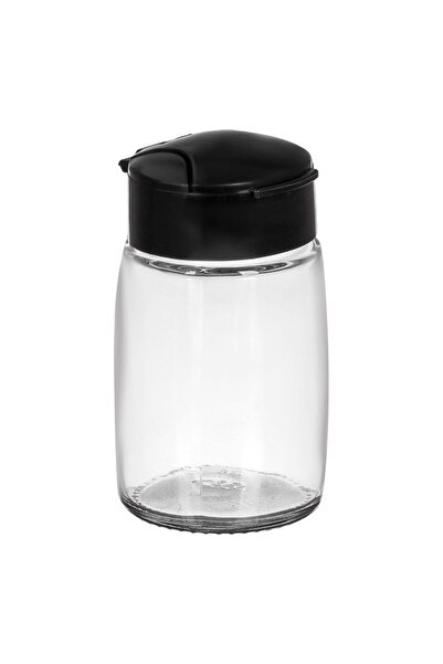 OEM Glass Salt Shaker with Black Lid