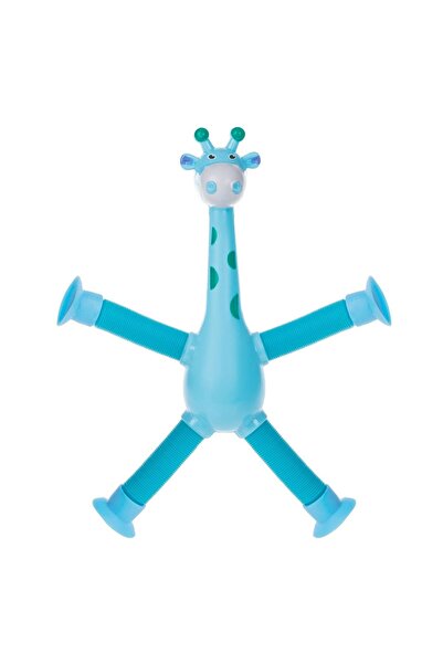OEM Jucarie Fidget Pop Girafa cu Picioare Tub & Lumina 18cm