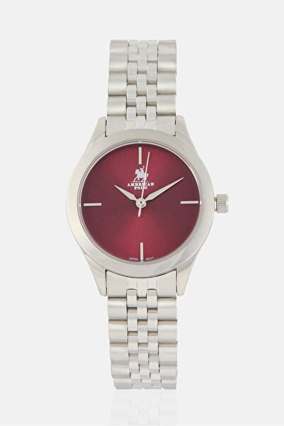 American Polo Women APSSRD104L Stainless Steel Analog Watch 30 mm, Silver