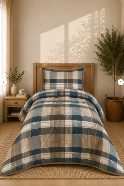 Merinos Comforter Single Duvet Set Stephane Green