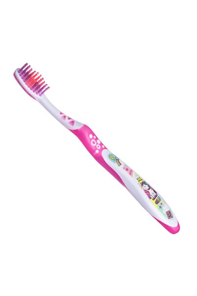 OEM Perie de Dinti Fucsia cu Model Unicorn Donuts pentru Copii 17cm