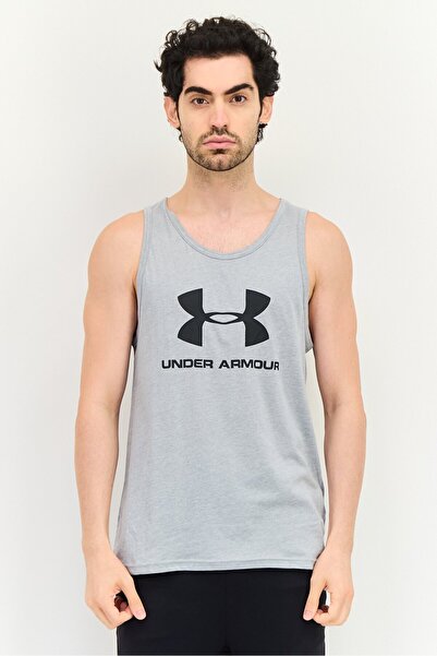 Under Armour Men Loose Fit Sleeveless Training Vests, Grey