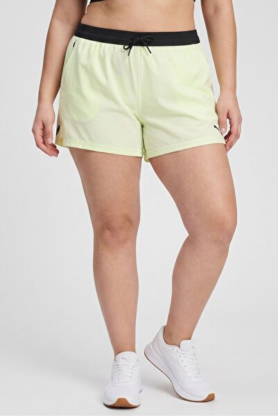 Puma Women Sportswear Fit 3 Inseam Training Shorts, Light Lime Green