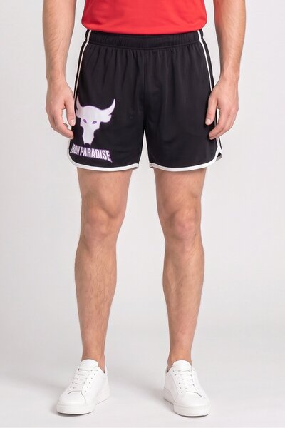 Under Armour x Project Rock Men Loose Fit Training Shorts, Black
