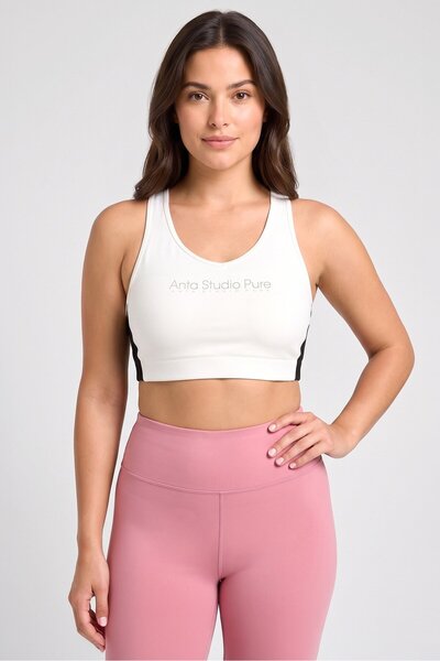 Anta Women Padded Sports Bra, White