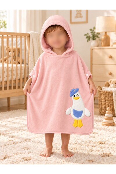 Ayaen Children's Poncho Towel with Hat and Cute Duck Design 🐥 ✨