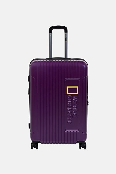 NATIONAL GEOGRAPHIC 20 Inch Hardshell Cabin Spinner Luggage, Purple
