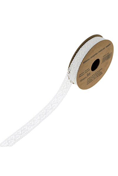 OEM Panglica Alba tip Dantela 3mx15mm