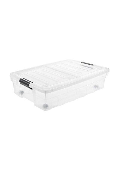 OEM Transparent Plastic Storage Box with Lid 32L
