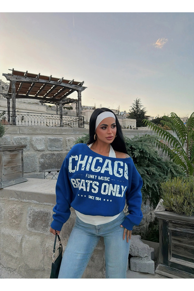 kırmızı butiks Mavi Chicago İki Parça Sweat