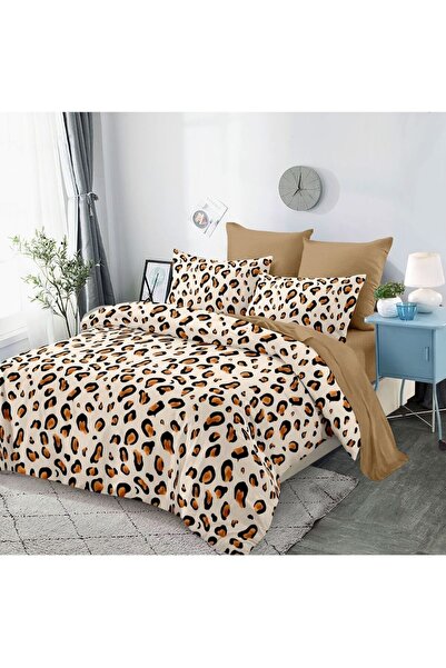 OEM Finet 6-piece Duvet Cover Set - leopard pattern, modern and bold design