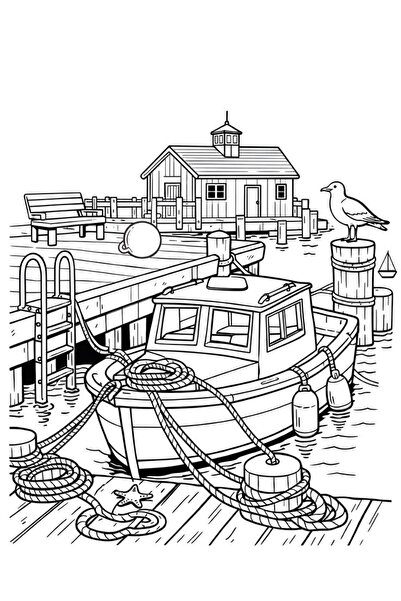 COZY RELAXATION Cozy Harbor. Descoperă noua carte de colorat pentru relaxare din colectia recent apărută pe piața din România.