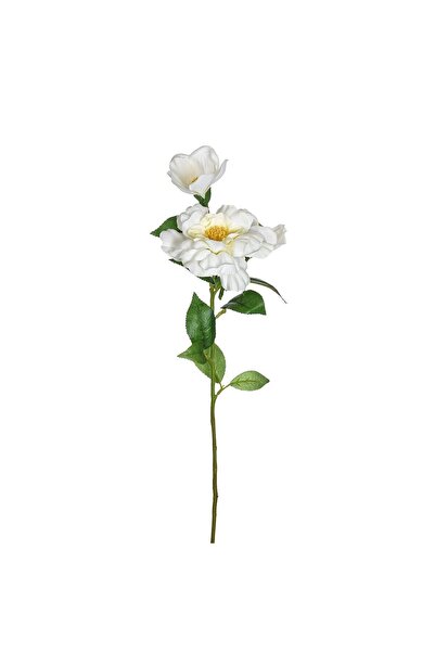 OEM Floare Artificiala cu Tulpina Lunga Camelie Alba 66cm