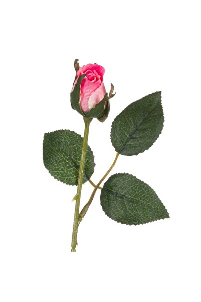 OEM Floare Artificiala Trandafir cu Boboc Roz 21cm