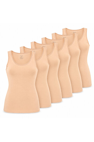 Dagi Women's Wide Strap Tank Top 6 Pack