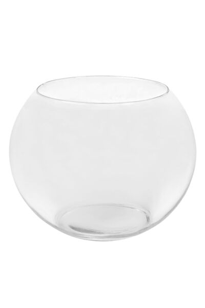 OEM Vaza Decorativa Rotunda din Sticla Transparenta Ø10x7.6cm