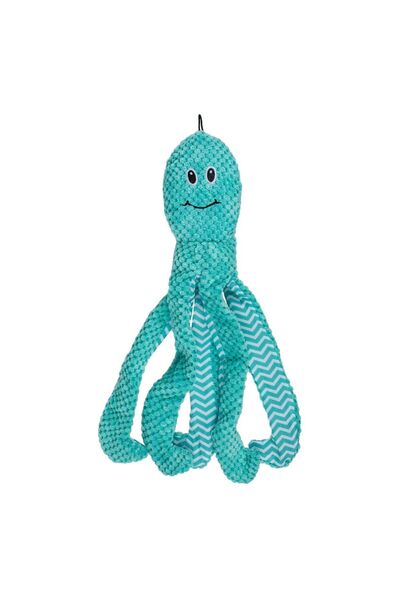 OEM Jucarie Caracatita Turcoaz din Plus pentru Caine 43cm