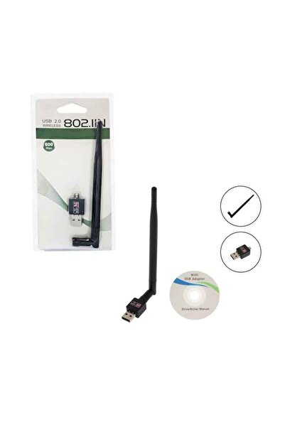 OEM Αντάπτορας δικτύου USB 2.0 Wireless 802.11N με εξωτερική κεραία 600Mbps -...