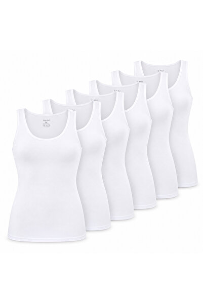 Dagi Women's Wide Strap Tank Top 6 Pack