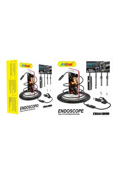 OEM Andowl Ενδοσκοπική Κάμερα για Κινητό με Ανάλυση 2560x1920 pixels και Καλώ...