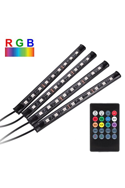 OEM Lampă LED tip bară cu USB și control - 4 bucăți