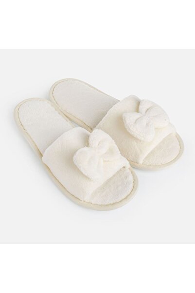 OEM Ecru Open Slippers for Women