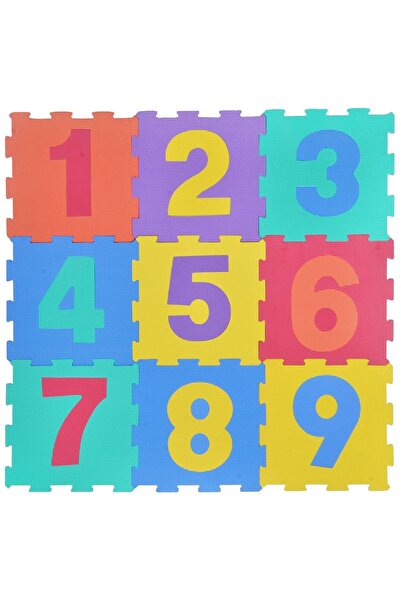 OEM Covor Puzzle Cifre pentru Copii 31.5x31.5cm (9 bucati)