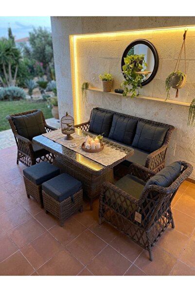 Genel Markalar LUNA Rattan Bahçe Ve Balkon Takımı