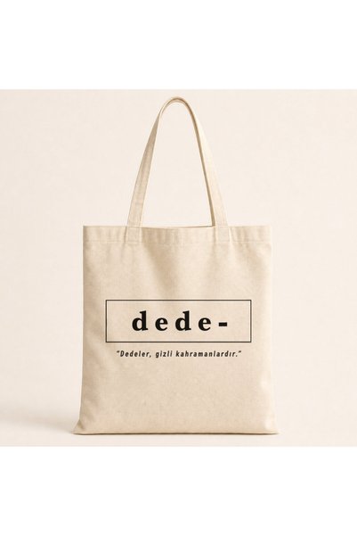 Mor Mürekkep Geantă din pânză imprimată Dede - Geantă de umăr cadou pentru bu...