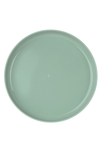 OEM Green Plastic Plate - Mint Green with Stripes Ø21.5cm