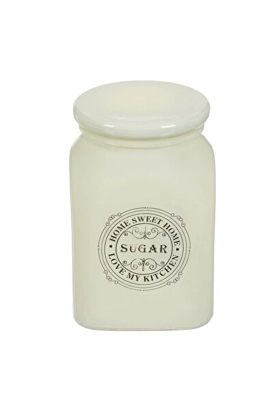 OEM Sweet Home Sugar Ecru Glass Sugar Container - 900ml