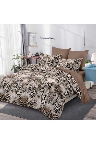 OEM Finet Duvet Cover Set 6 Pieces, Elegant Animal Print Pattern
