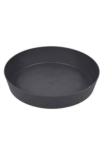 OEM Farfurie Ghiveci Flori din Plastic Antracit Ø15.5x3cm