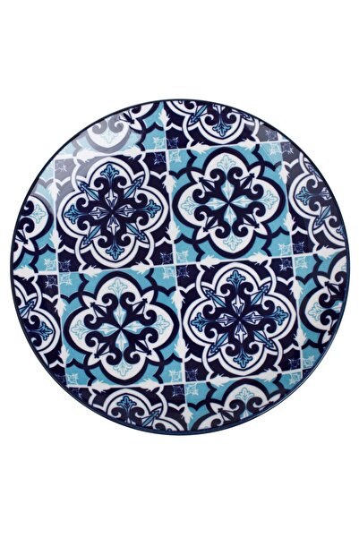 OEM Farfurie Intinsa Albastra cu Model Aztec Ø19cm