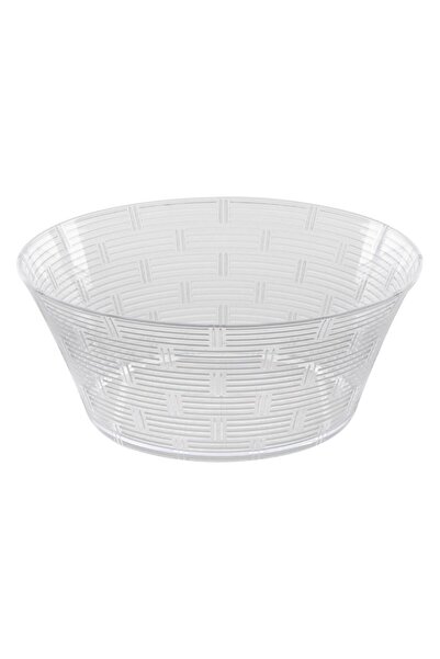 OEM Bol din Plastic Transparent Reutilizabil cu Model Dungi Ø24.3x11.5cm