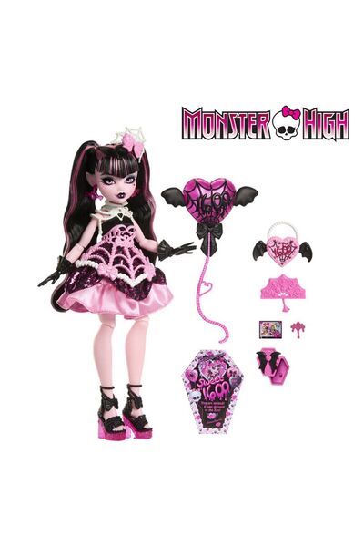 OEM Papusa Monster High cu tematică Draculaura, înfricoșătoare și dulce, de z...