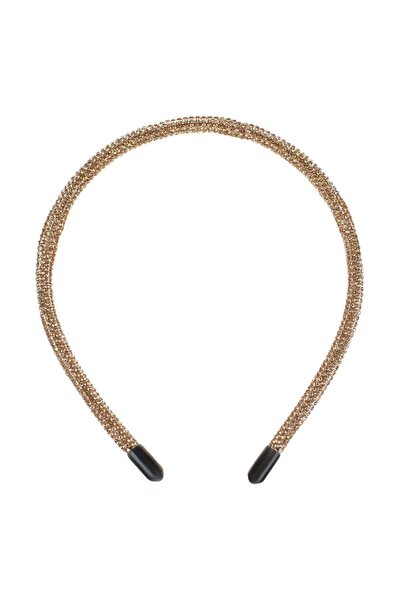 OEM Coronita Par Cilindrica cu Strass de Culoare Aurie pentru Femei