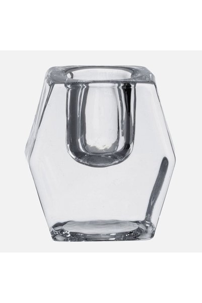 OEM Γυάλινο Κηροπήγιο Ρόμβος 5x3.5x5.5εκ.