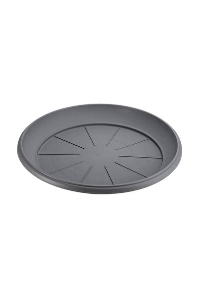 OEM Farfurie Ghiveci Flori din Plastic Antracit Ø37x4.5cm