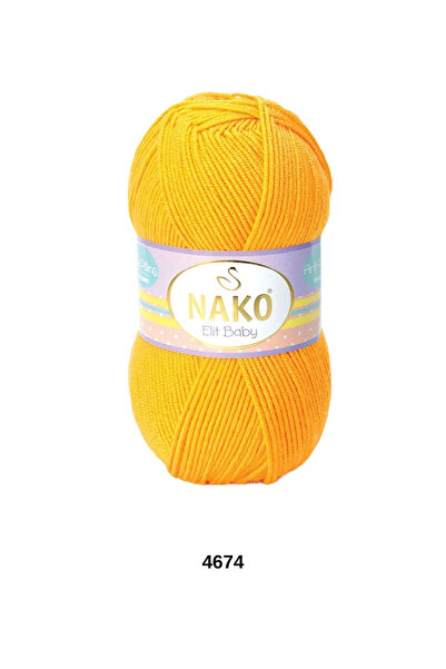 hobi dünyası evim 1 брой Прежда за ръчно плетене Nako Elit Baby, 100 грама, 2...