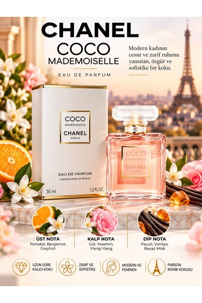 Chanel COCO MADEMOISELLE EDP 35 ml – Çiçeksi, Narenciyeli ve Odunsu Karakterl...