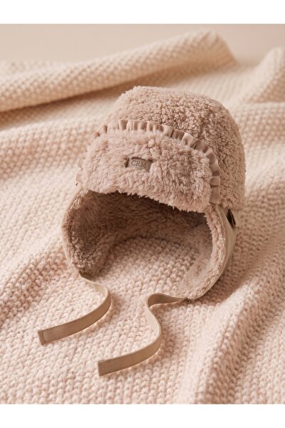 Caramell Baby Girl Welsoft Hat with Ear Protection Winter Hat Lace-Up Plush B...