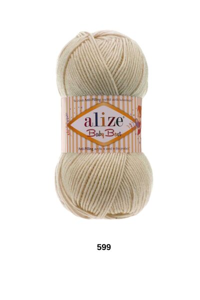 hobi dünyası evim 1 брой прежда за ръчно плетене Alize Baby Best, 100 грама, ...