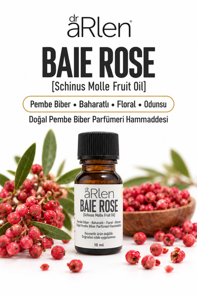 arlen Baie Rose Schinus Molle - Pembe Biber Uçucu Yağı - Doğal Parfümeri Hamm...