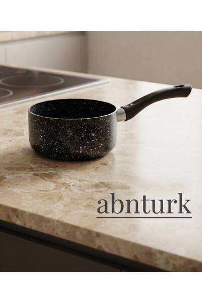 abnturk 12cm Çap Ve 6cm Derinliğinde Lüks İç Dış Granit Kaplama Efektli Yanma...